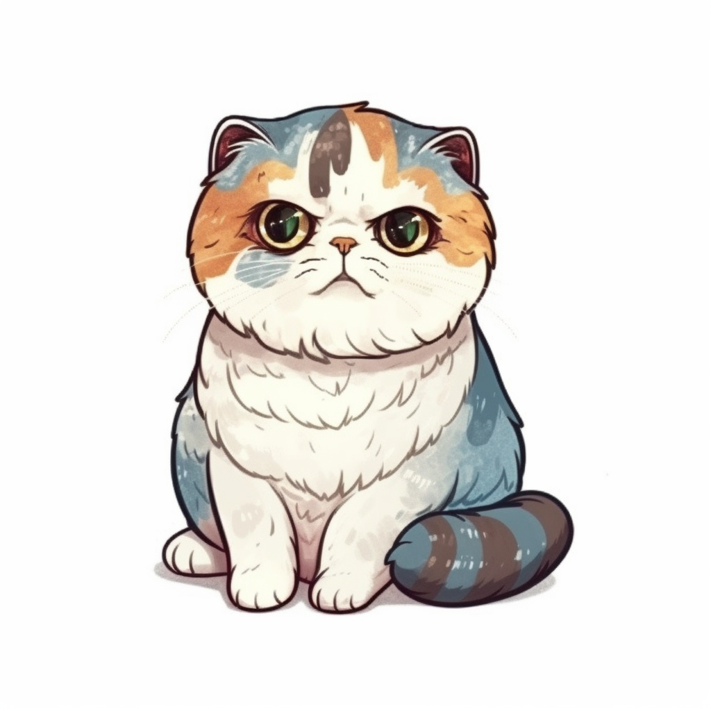 Scottish Fold Cat Vinyl Decal Sticker for Car, Laptop, Tumbler and more # 002039