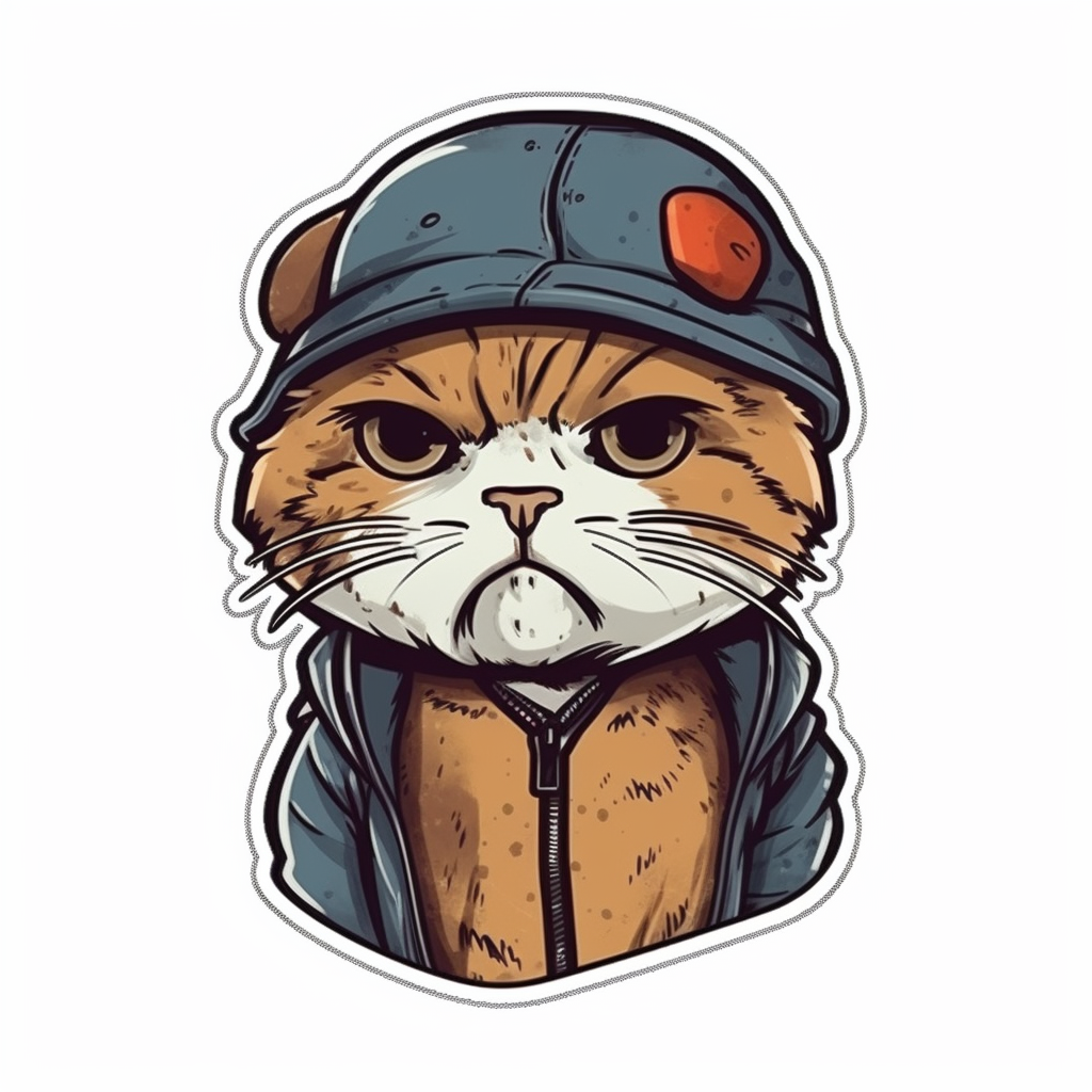 Scottish Fold Cat Vinyl Decal Sticker for Car, Laptop, Tumbler and more # 002114