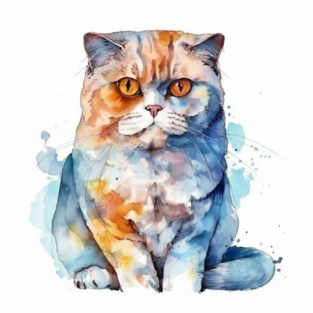 Scottish Fold Cat Vinyl Decal Sticker for Car, Laptop, Tumbler and more # 001966