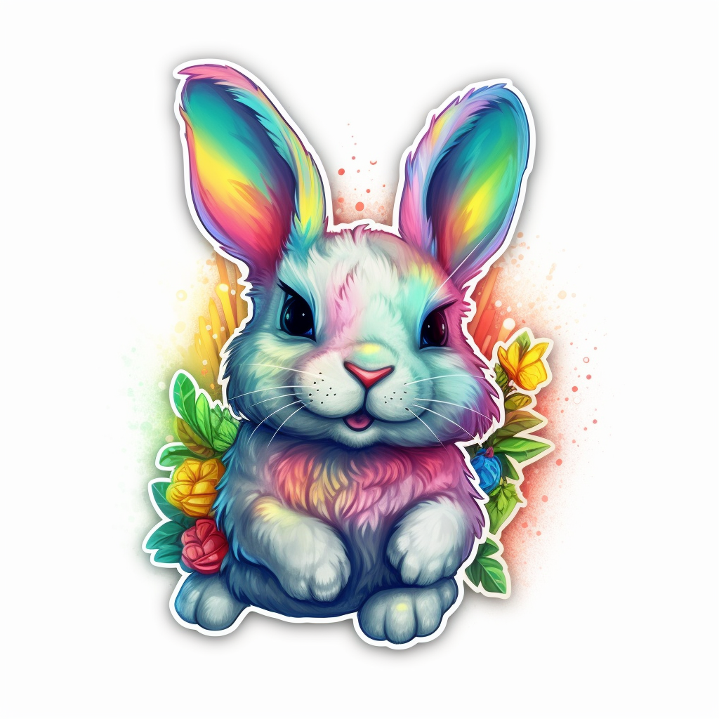 Bunny Rabbit Vinyl Decal Sticker for Car, Laptop, Tumbler and more # 004282
