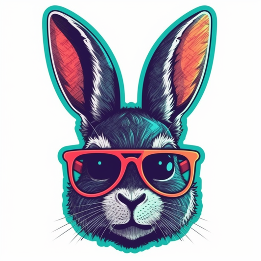 Bunny Rabbit Vinyl Decal Sticker for Car, Laptop, Tumbler and more # 004284
