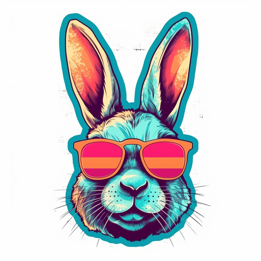 Bunny Rabbit Vinyl Decal Sticker for Car, Laptop, Tumbler and more # 004285