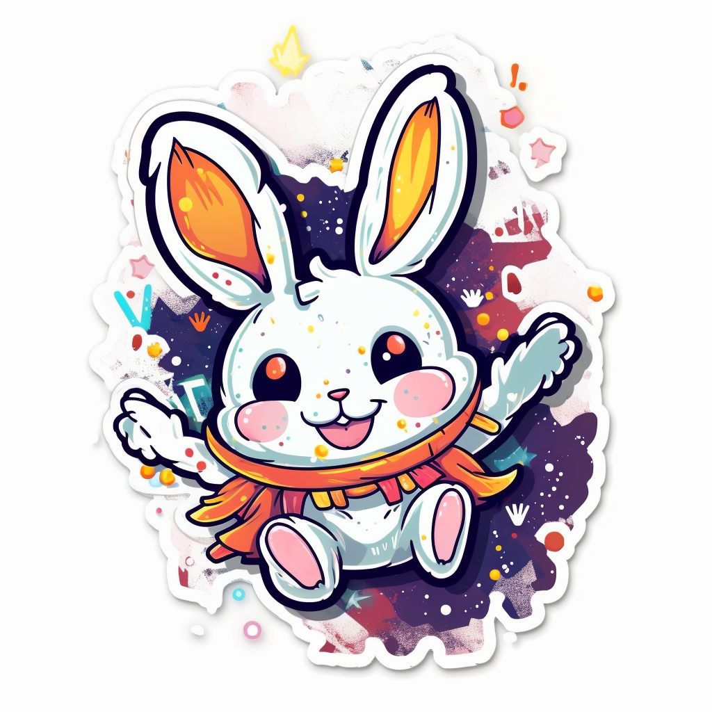 Bunny Rabbit Vinyl Decal Sticker for Car, Laptop, Tumbler and more # 004290