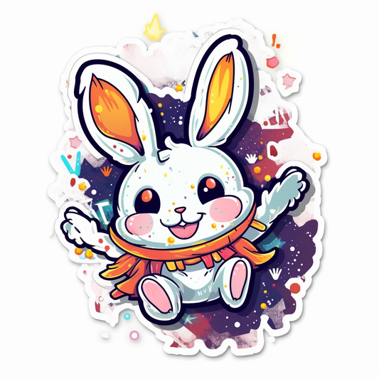 Bunny Rabbit Vinyl Decal Sticker for Car, Laptop, Tumbler and more # 004290