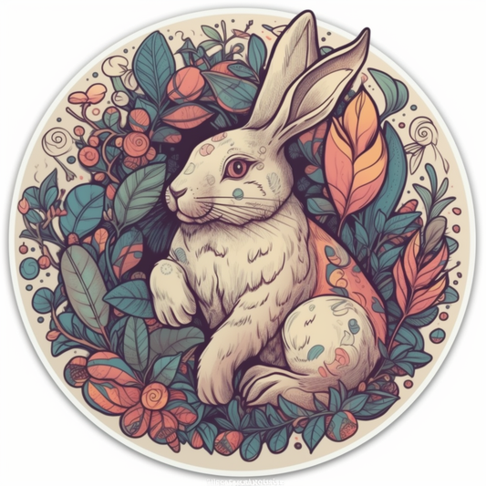 Bunny Rabbit Vinyl Decal Sticker for Car, Laptop, Tumbler and more # 004291