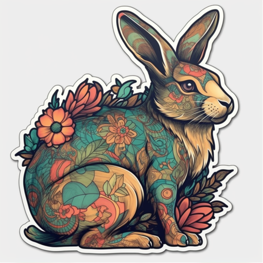 Bunny Rabbit Vinyl Decal Sticker for Car, Laptop, Tumbler and more # 004299