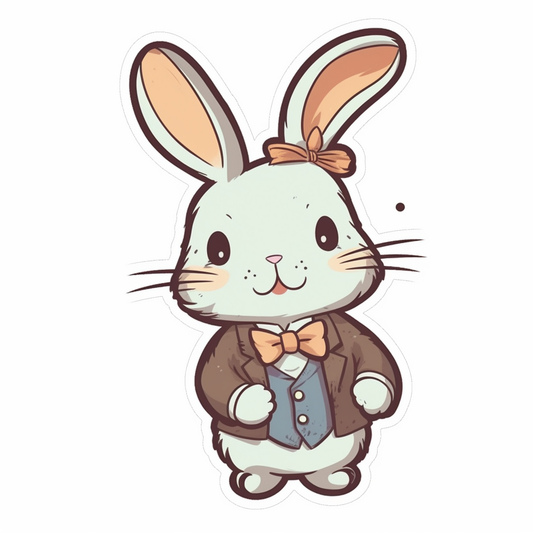 Bunny Rabbit Vinyl Decal Sticker for Car, Laptop, Tumbler and more # 004272