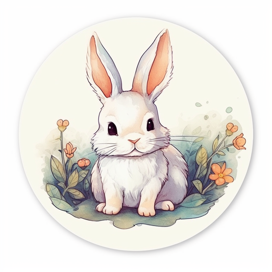 Bunny Rabbit Vinyl Decal Sticker for Car, Laptop, Tumbler and more # 004280