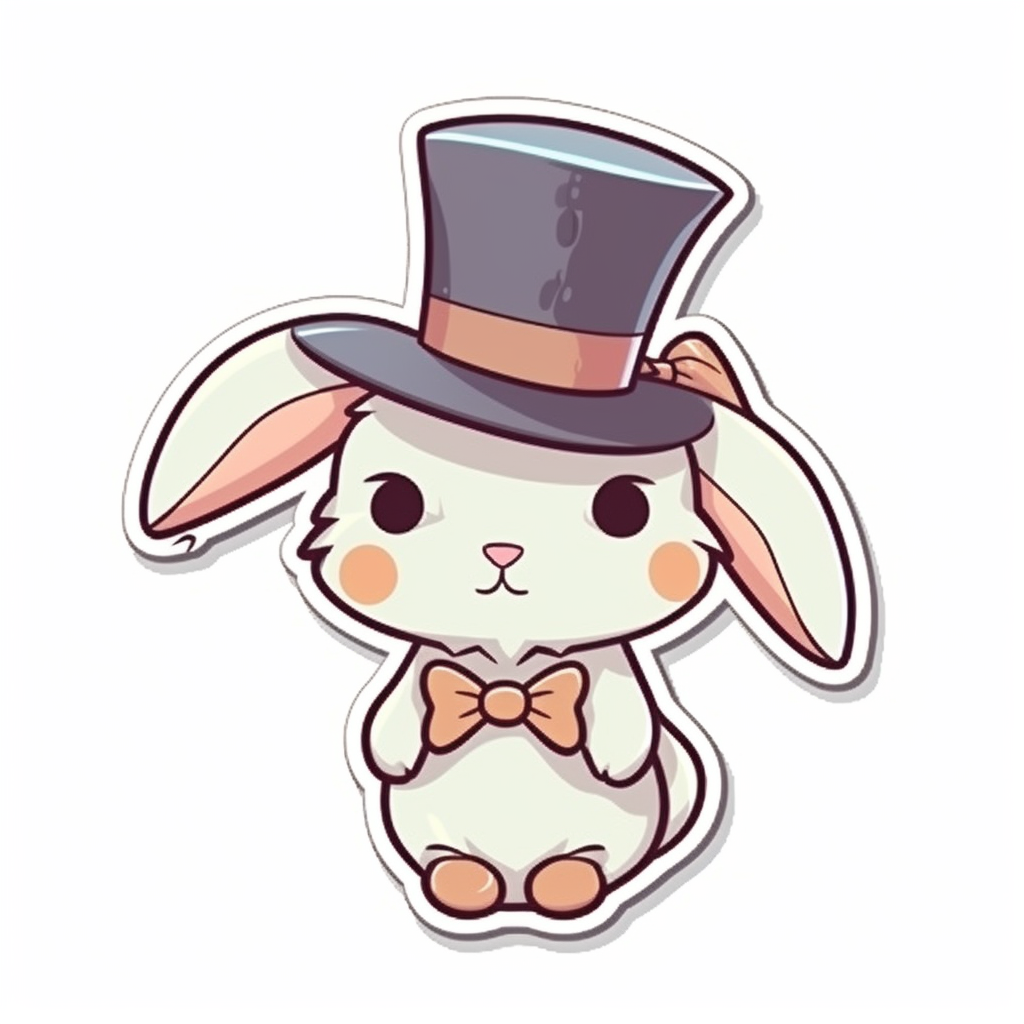 Bunny Rabbit Vinyl Decal Sticker for Car, Laptop, Tumbler and more # 004275