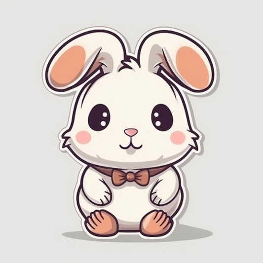 Bunny Rabbit Vinyl Decal Sticker for Car, Laptop, Tumbler and more # 004309