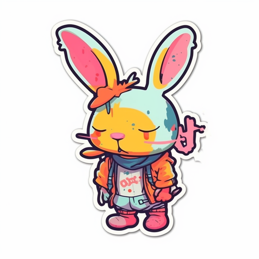 Bunny Rabbit Vinyl Decal Sticker for Car, Laptop, Tumbler and more # 004301