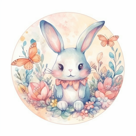 Bunny Rabbit Vinyl Decal Sticker for Car, Laptop, Tumbler and more # 004318