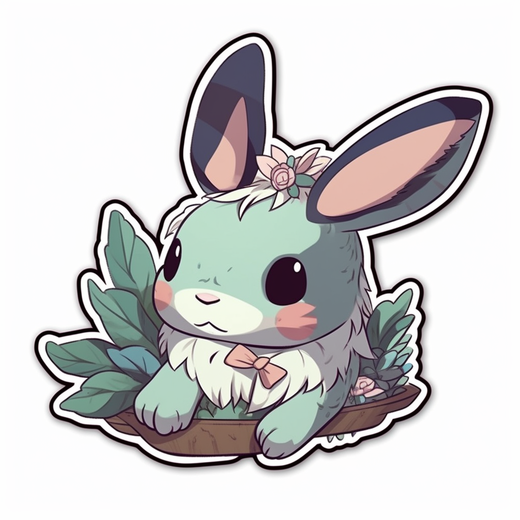Bunny Rabbit Vinyl Decal Sticker for Car, Laptop, Tumbler and more # 004317