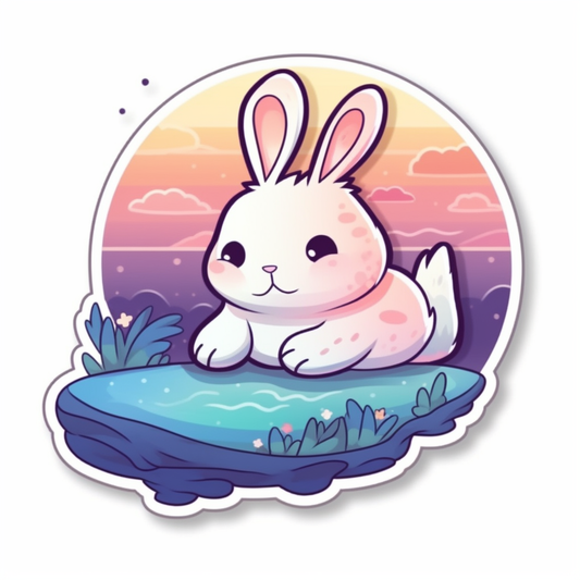Bunny Rabbit Vinyl Decal Sticker for Car, Laptop, Tumbler and more # 004315