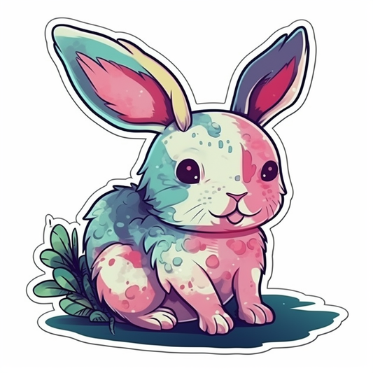Bunny Rabbit Vinyl Decal Sticker for Car, Laptop, Tumbler and more # 004310