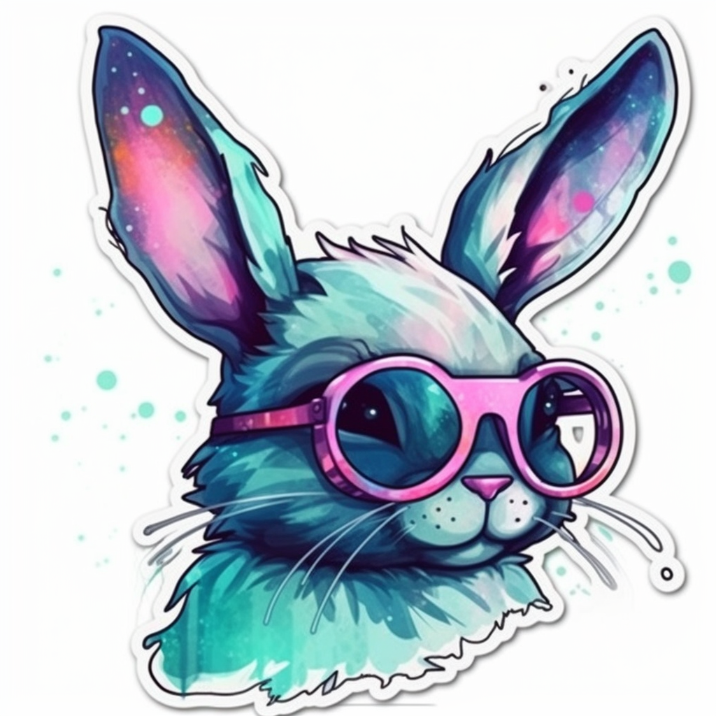 Bunny Rabbit Vinyl Decal Sticker for Car, Laptop, Tumbler and more # 004314