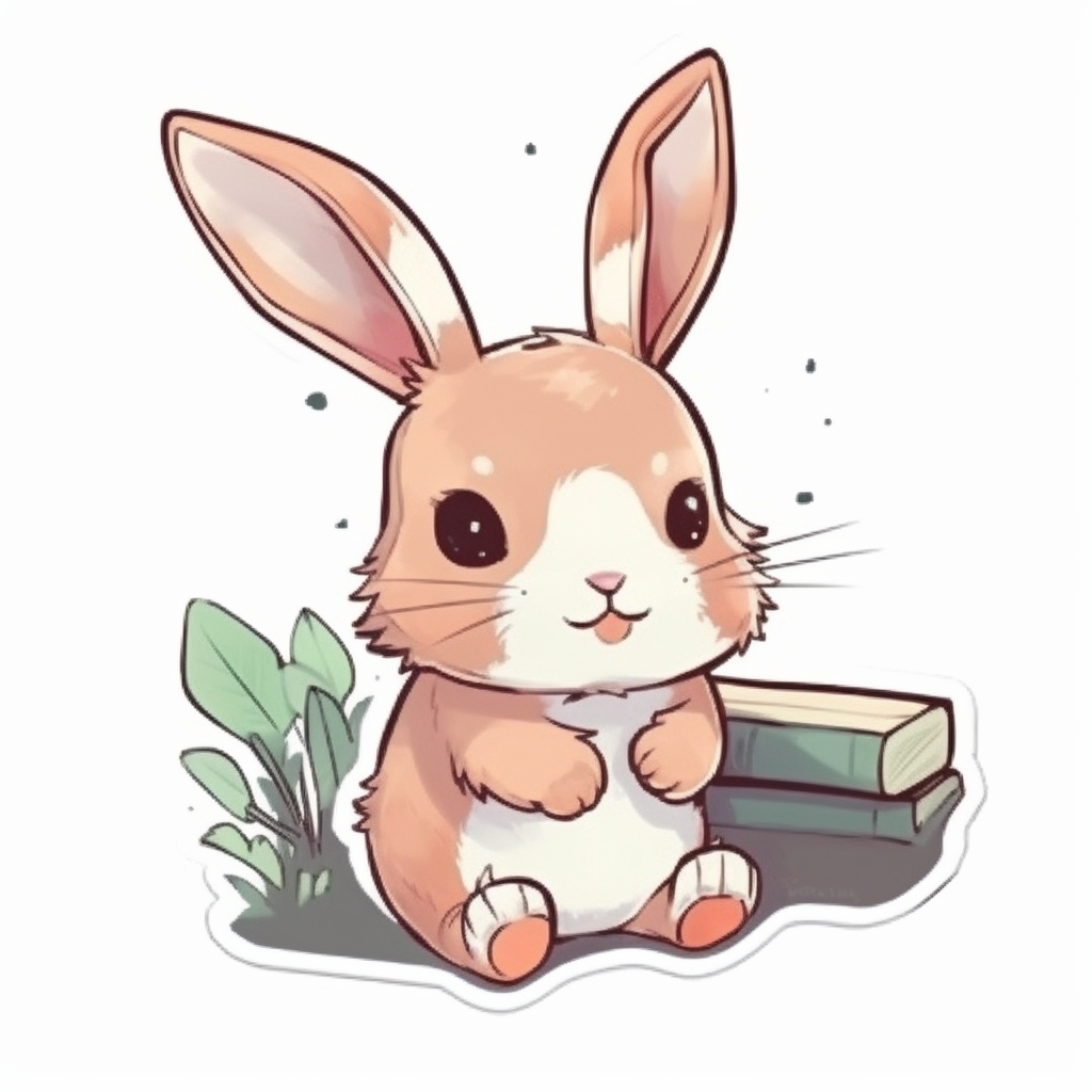 Bunny Rabbit Vinyl Decal Sticker for Car, Laptop, Tumbler and more # 004320