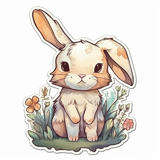 Bunny Rabbit Vinyl Decal Sticker for Car, Laptop, Tumbler and more # 004322