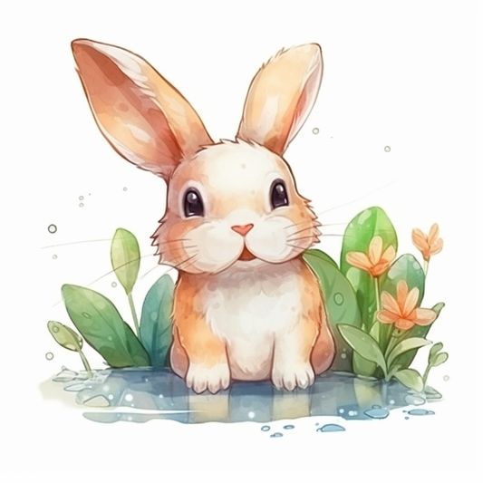 Bunny Rabbit Vinyl Decal Sticker for Car, Laptop, Tumbler and more # 004323
