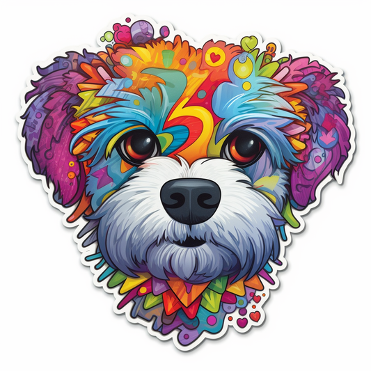 FouFou Dog Vinyl Decal Sticker for Car, Laptop, Tumbler and more # 2098