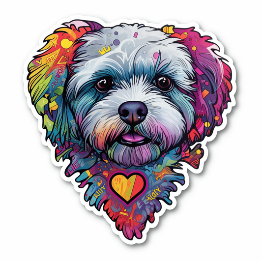 FouFou Dog Vinyl Decal Sticker for Car, Laptop, Tumbler and more # 2096