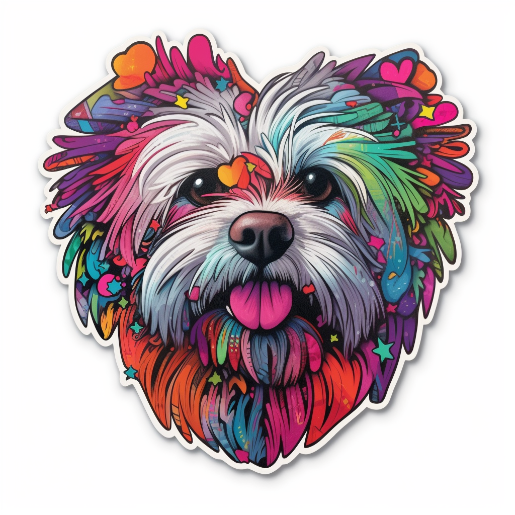 FouFou Dog Vinyl Decal Sticker for Car, Laptop, Tumbler and more # 002268