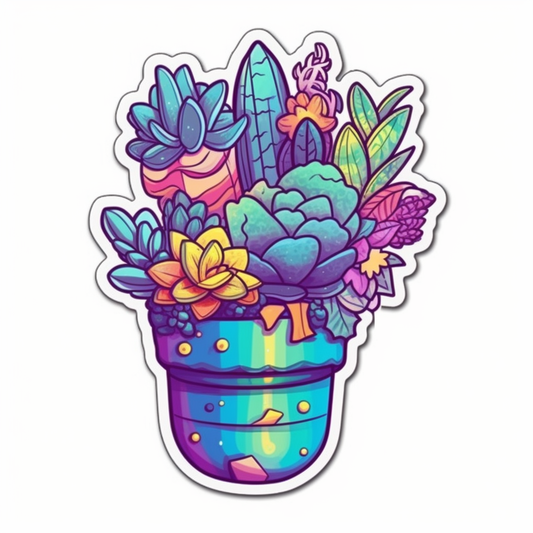 Succulent Vinyl Decal Sticker for Car, Laptop, Tumbler and more # 006692