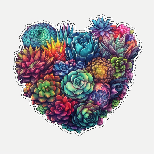 Succulent Vinyl Decal Sticker for Car, Laptop, Tumbler and more # 006691