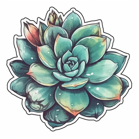 Succulent Vinyl Decal Sticker for Car, Laptop, Tumbler and more # 006675