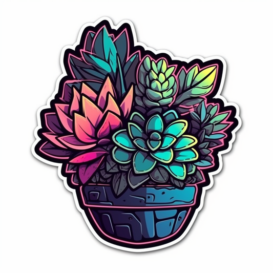 Succulent Vinyl Decal Sticker for Car, Laptop, Tumbler and more # 006687