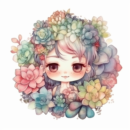 Succulent Vinyl Decal Sticker for Car, Laptop, Tumbler and more # 006711