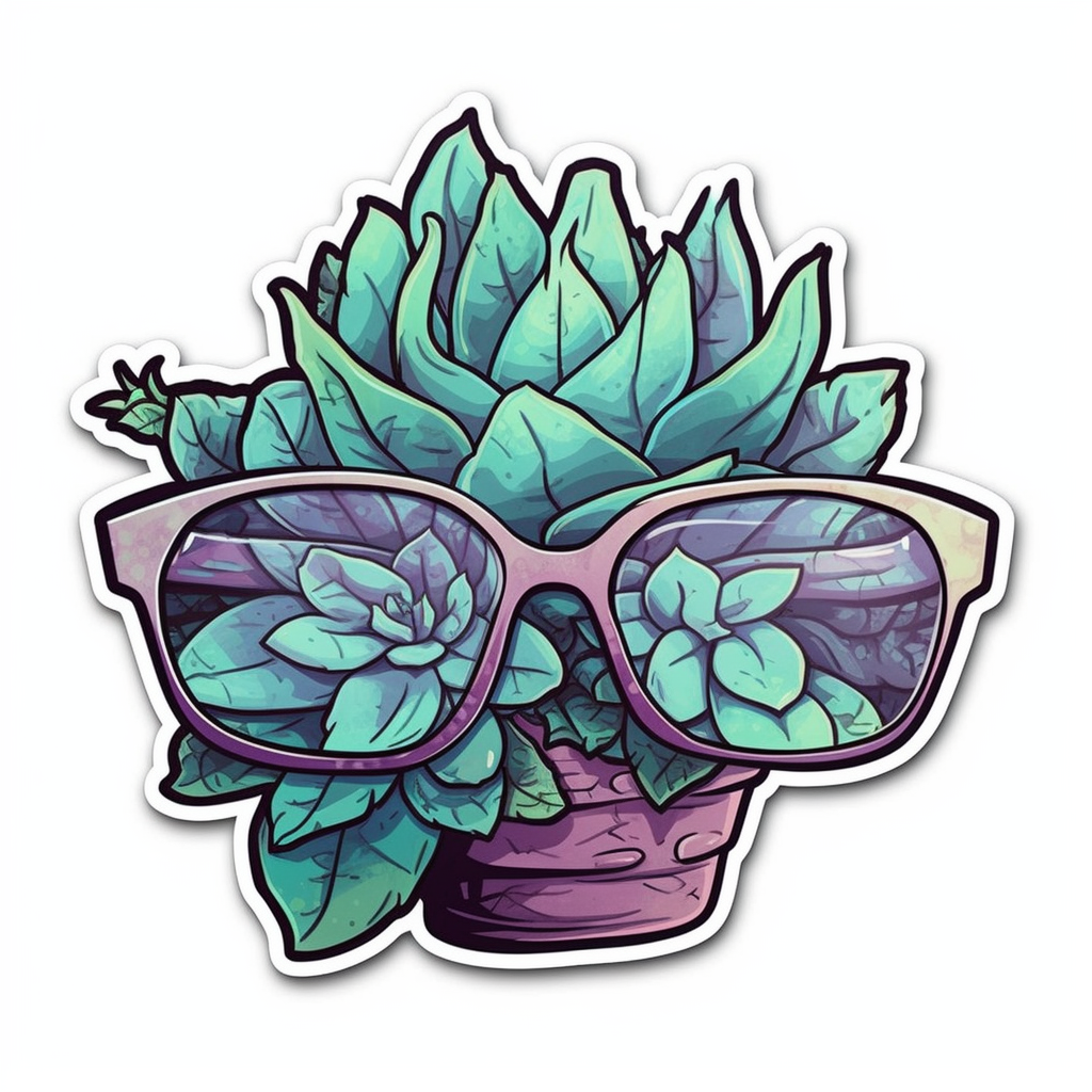 Succulent Vinyl Decal Sticker for Car, Laptop, Tumbler and more # 006709