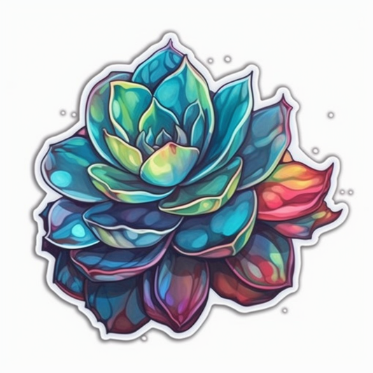 Succulent Vinyl Decal Sticker for Car, Laptop, Tumbler and more # 006700