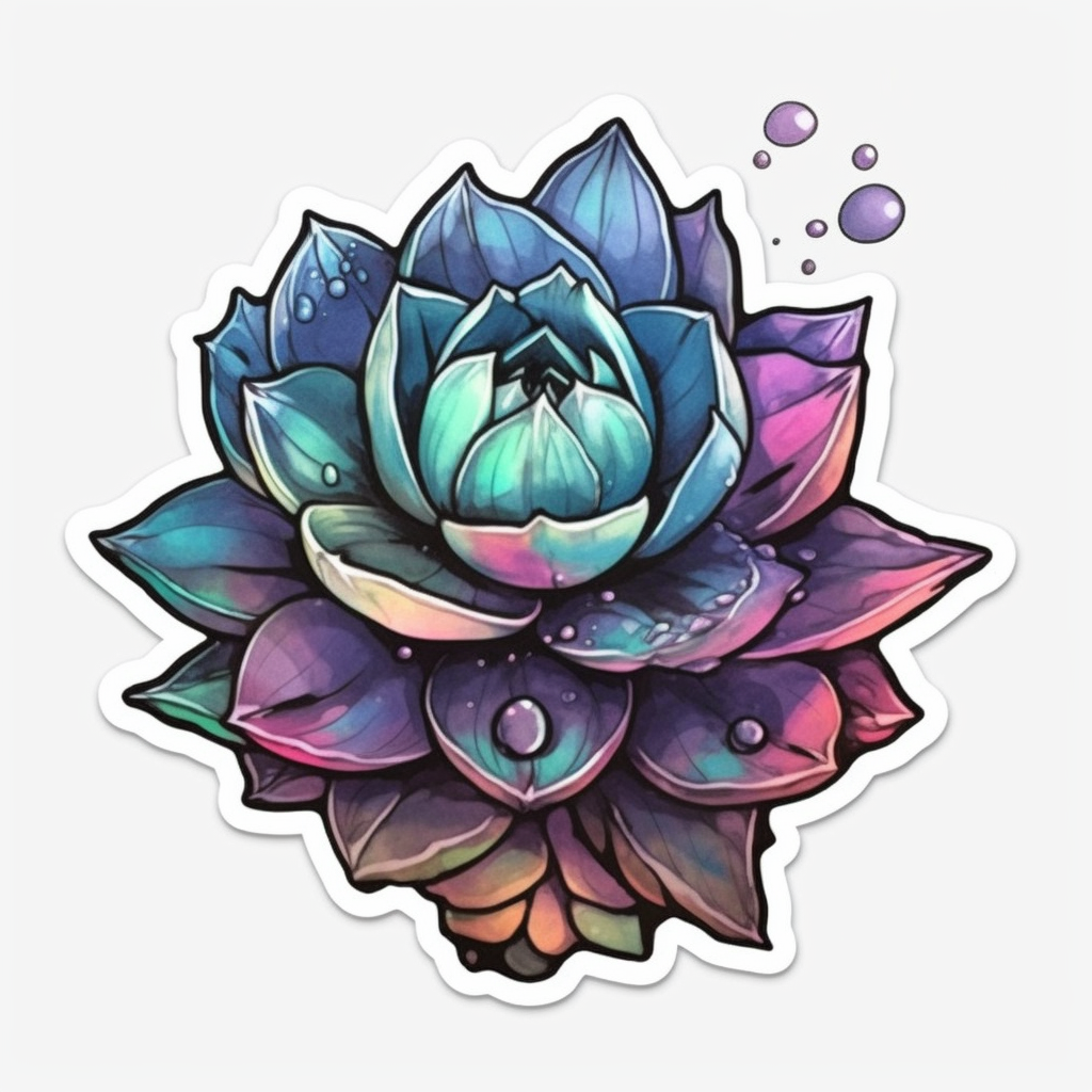 Succulent Vinyl Decal Sticker for Car, Laptop, Tumbler and more # 006703