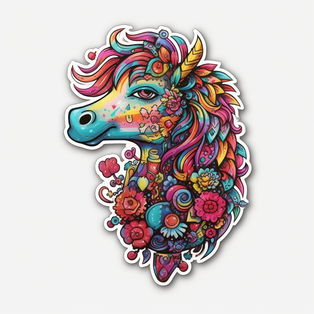 Unicorn Vinyl Decal Sticker for Car, Laptop, Tumbler and more # 006868