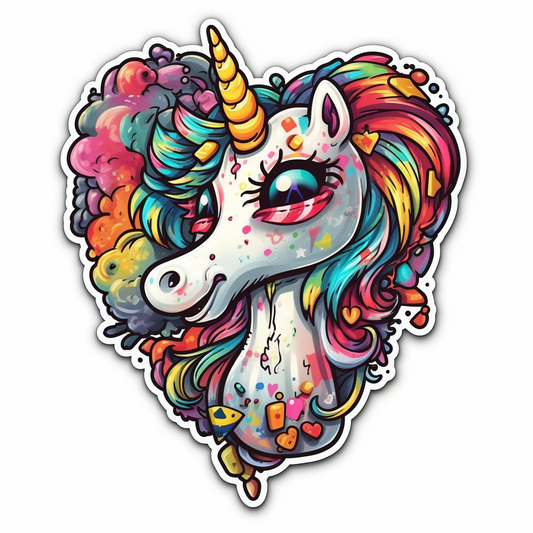 Unicorn Vinyl Decal Sticker for Car, Laptop, Tumbler and more # 00872