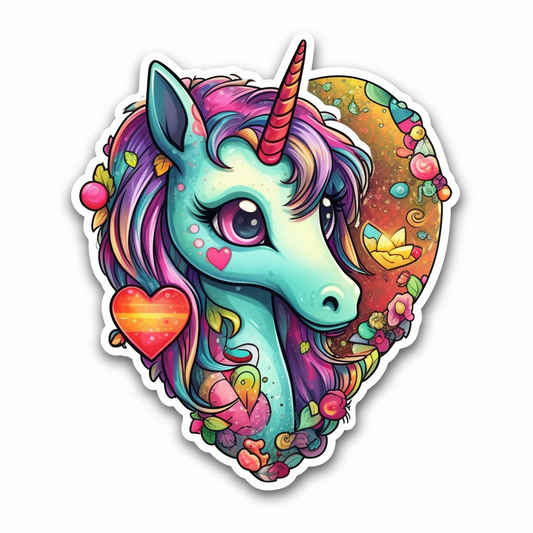 Unicorn Vinyl Decal Sticker for Car, Laptop, Tumbler and more # 00884