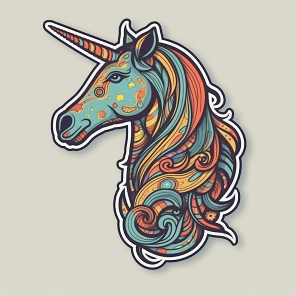 Unicorn Vinyl Decal Sticker for Car, Laptop, Tumbler and more # 006874