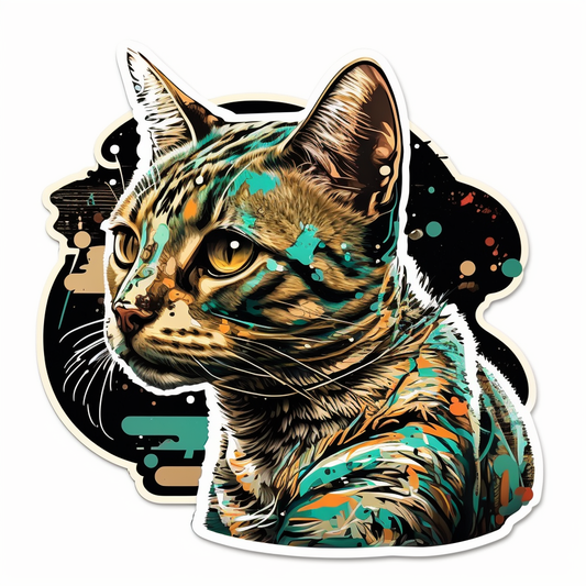 Bengal Cat Vinyl Decal Sticker for Car, Laptop, Tumbler and more # 1819