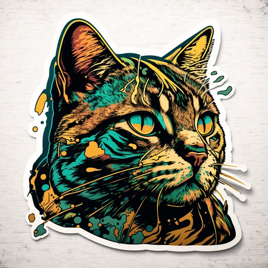 Bengal Cat Vinyl Decal Sticker for Car, Laptop, Tumbler and more # 002579