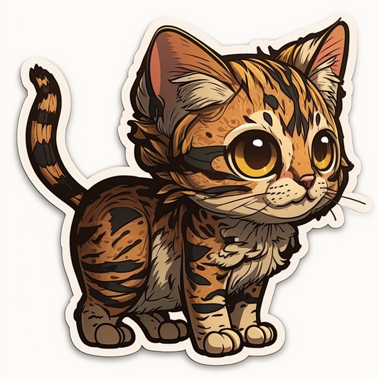 Bengal Cat Vinyl Decal Sticker for Car, Laptop, Tumbler and more # 1814