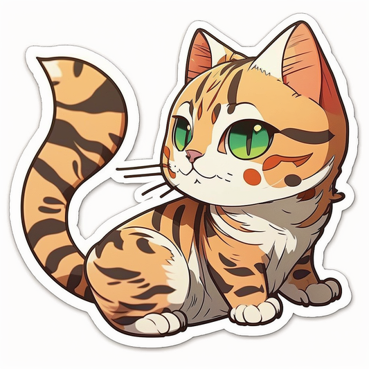 Bengal Cat Vinyl Decal Sticker for Car, Laptop, Tumbler and more # 1810