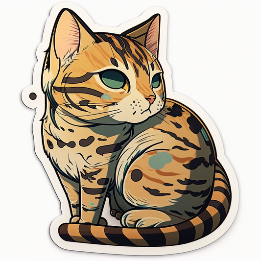 Bengal Cat Vinyl Decal Sticker for Car, Laptop, Tumbler and more # 1805