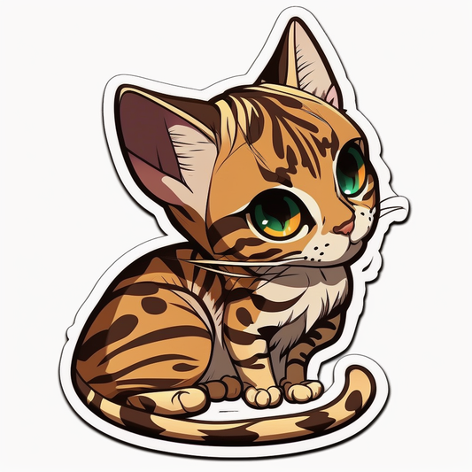 Bengal Cat Vinyl Decal Sticker for Car, Laptop, Tumbler and more # 1806