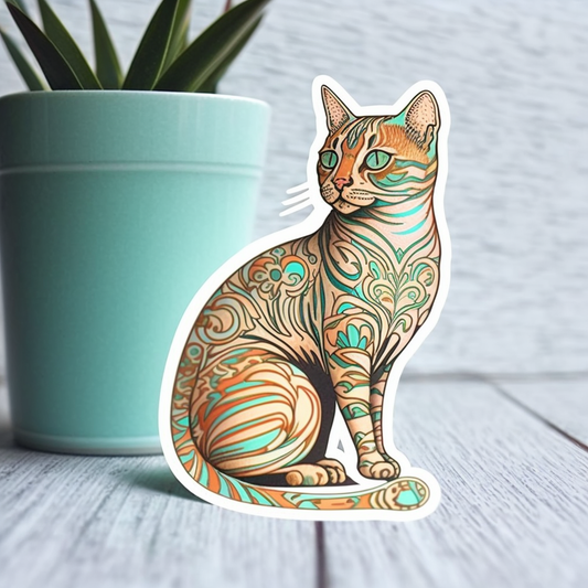 Bengal Cat Vinyl Decal Sticker for Car, Laptop, Tumbler and more # 1801