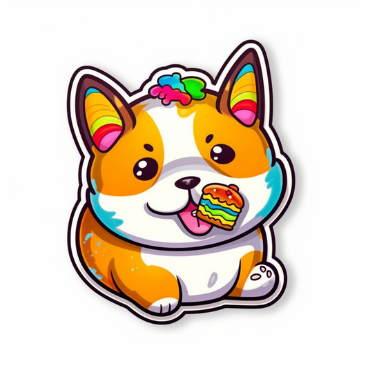 Corgi Dog Vinyl Decal Sticker for Car, Laptop, Tumbler and more # 003527