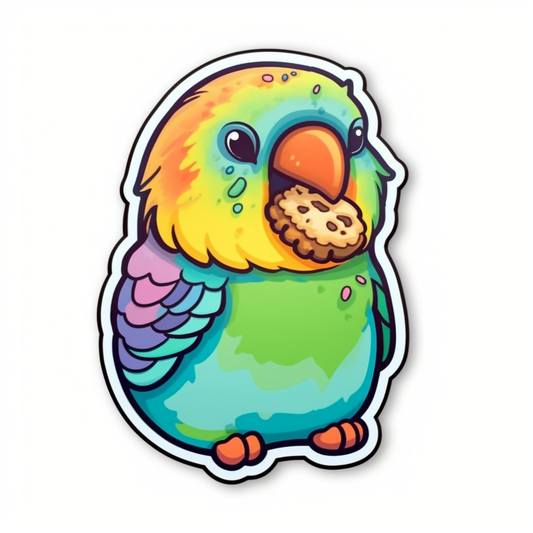 Quaker Parrot Vinyl Decal Sticker for Car, Laptop, Tumbler and more # 003729