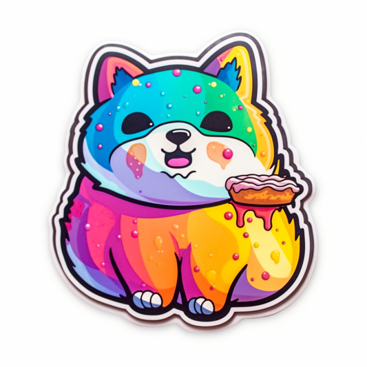 Shiba Inu Dog Vinyl Decal Sticker for Car, Laptop, Tumbler and more # 001595