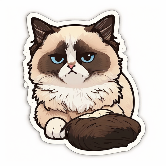 Ragdoll Cat Vinyl Decal Sticker for Car, Laptop, Tumbler and more # 1788