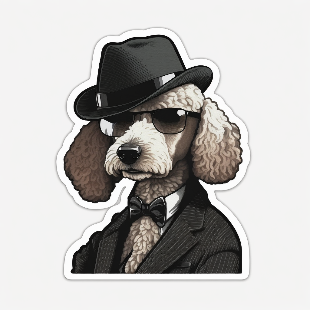 Poodle Dog Vinyl Decal Sticker for Car, Laptop, Tumbler and more # 002744